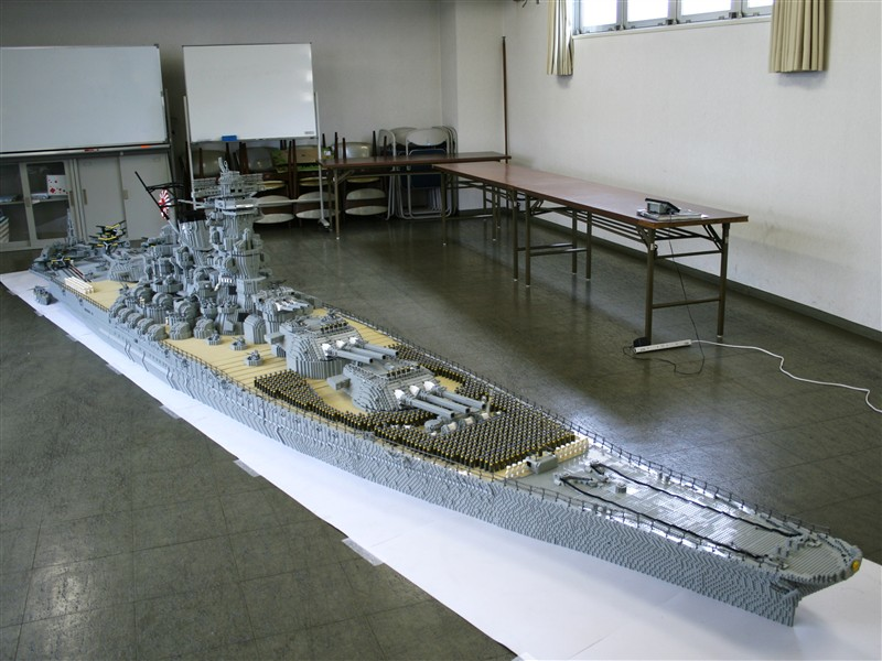 Illustration for article titled Lego Battleship Yamato Is Biggest Lego Ship Ever